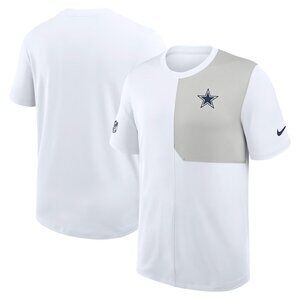 Dallas Cowboys Nike Sideline UV Performance Coach Shirt - White
